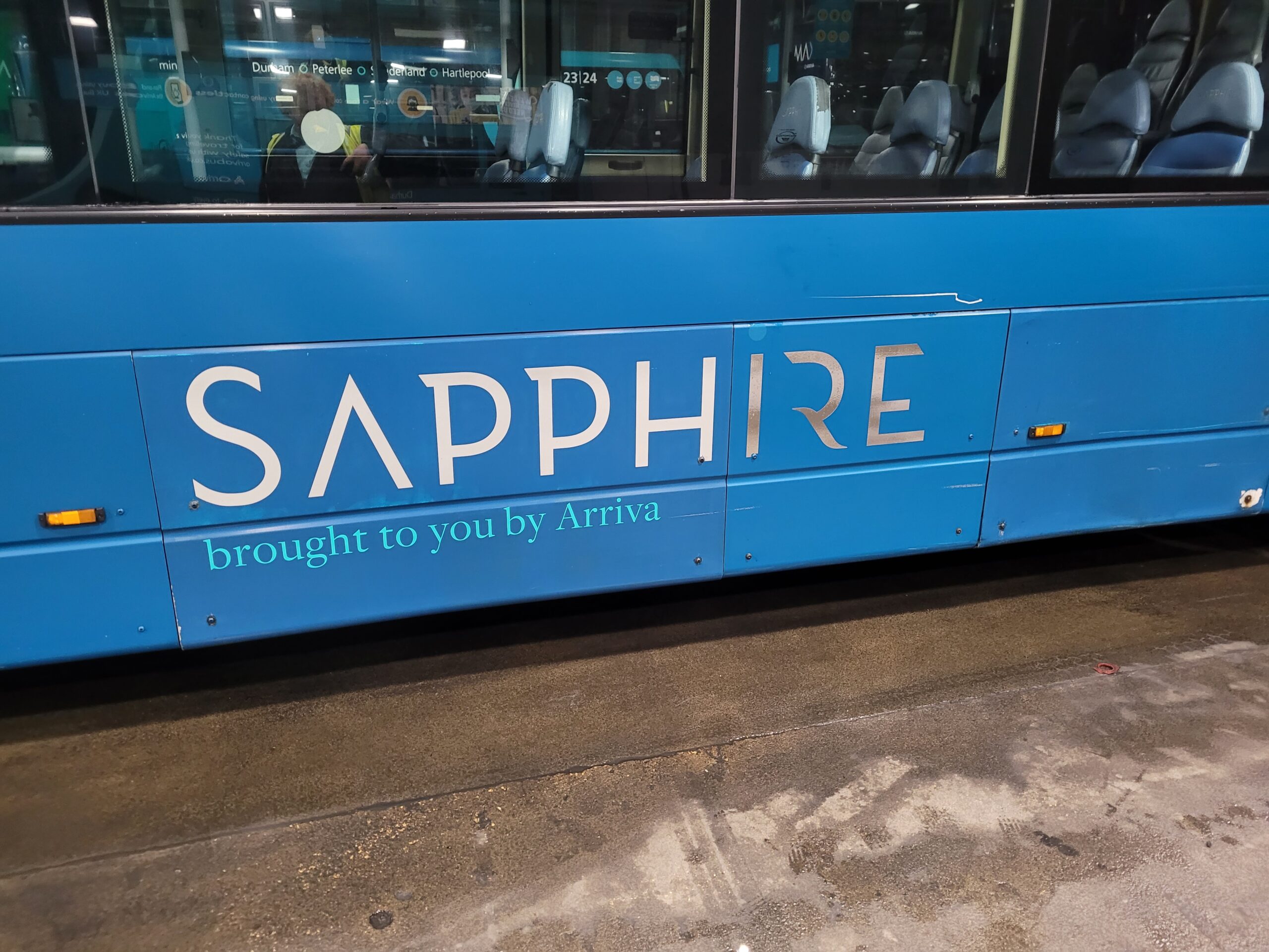 Sapphire vinyls applied to Arriva Pulsar